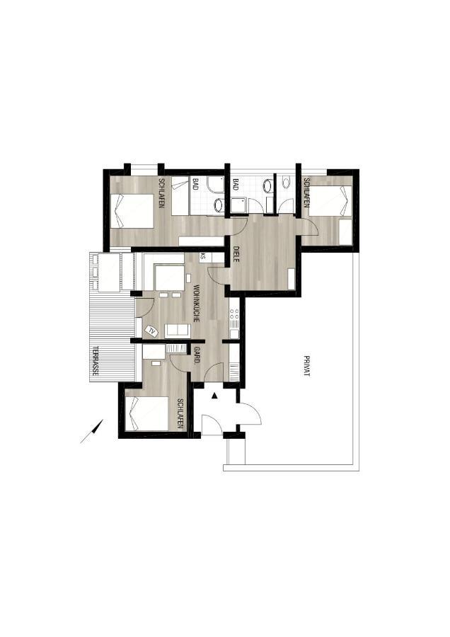 Апартаменты Haus Gueatli Гашум Экстерьер фото